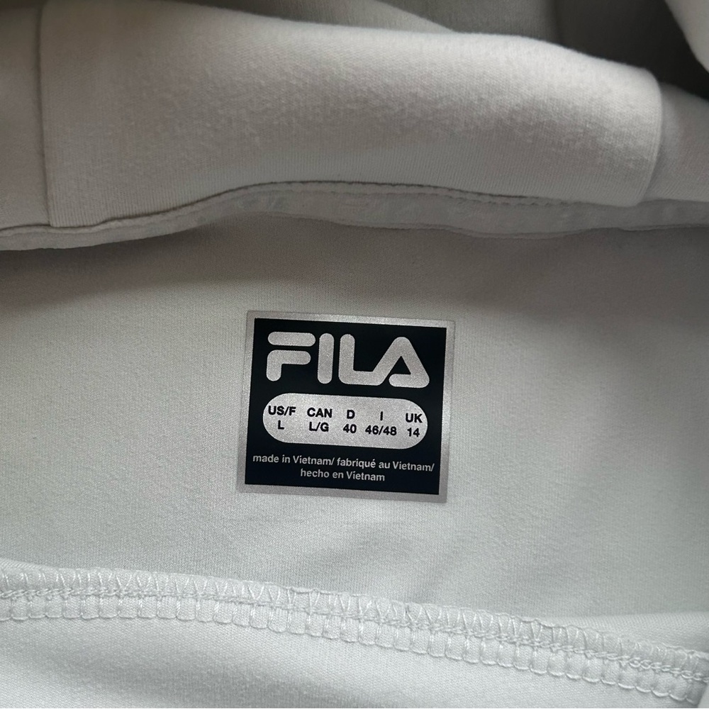 New With Tags FILA Ladies' Training Hoodie Funnel Neck Gray Size Large - Picture 9 of 12